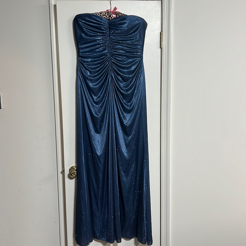 Blue sparkly formal dress